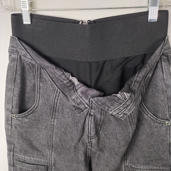 NWT Maniere De Voir Fold over Waistband Jeans Size 8 - Picture 3 of 13